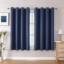 ChrisDowa Grommet Blackout Curtains for Bedroom and Living Room - 2 Panels Set Thermal Insulated Room Darkening Curtains (Stone Blue, 52W x 45L) by CozyNest Decor