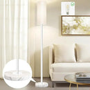 Floor Lamp for Living Room,Dimmable Floor Lamp with LED Bulb,Modern Standing Lamp with Marble Base,Tall Standing Lamps for Living Room,Bedroom,Office,Reading and Nursery(White) by CozyNest Decor