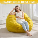 Hobestluk 3FT Bean Bag Chair Giant Bean Bag Chairs for Adults Large Bean Chairs with Removable Cover, Beanbag Chair with Filler, Adult Bean Bag Chairs for Living Room, Bedroom