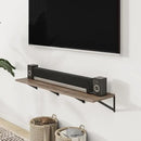 Heimlove 24" W x 12" D Wall Shelves for Books, 12 Inch Deep Floating Shelves Set of 3, Wide Floating Bookshelf with Metal Bracket for Living Room, Kitchen, Office, Bedroom and Decor Storage - Grey by CozyNest Decor
