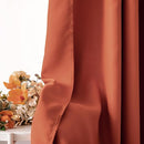 MIULEE Back Tab Burnt Orange Blackout Curtains 84 Inch Length 2 Panels Set for Living Room Bedroom, Fall Terracotta Rod Pocket/Pinch Pleated Thermal Insulated Room Darkening Light Blocking Curtains by TinyTreasures Baby Boutique
