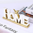 XMGZQ White and Gold Decor for Living Room Bedroom Bookshelf Coffe Table, Home Sign Aesthetic Statues Boho Wedding Accents Decorations, Knick Knacks Home Decor for Shelves,Living Room,Bedroom,Desktop by CozyNest Decor