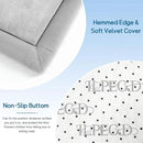 Baby Play Mat for Floor Tummy Time Mat Nursery Rug Muscle Mat Area Rug Playroom Rug Tatami Mat 6'7"x5'11" Memory Foam 1.3" Thick Crawling Mat for Babies,Toddlers, Infants, Kids(Light Gray) by CozyNest Decor