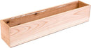 20" Rectangular Rustic Wood Planter with Plastic Liner l Rose Wood l Country Style, Home and Wedding Decorations, Garden Ornaments (20x4 Set of 2, Rose Wood) by GreenHaven Gardens