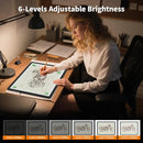 Elice Magnetic A4 Light Board for Diamond Painting, Ultra-Thin Tracing LED Light Box with Side Buttons, Super Bright Diamond Art Light Pad, Light Table for Drawing, Sketching, Weeding Vinyl - Black by TinyTreasures Baby Boutique