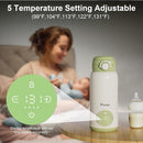 Portable Bottle Warmer for Travel, 15oz Capacity Portable Milk Warmer for Baby, Formula, Breast Milk & Water, On The Go Bottle Warmer with Long Battery Life, Even Heating, Precise Temperature Control by TinyTreasures Baby Boutique