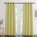 NICETOWN Paler Yellow Doorway Curtains 80 inches Long, Grommet Privacy Door Curtains Room Darkening Thermal Window Treatments for Bedroom/Living Room, 2 Panels, W46 x L80 by TinyTreasures Baby Boutique