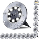 Solar Ground Light, Waterproof Solar Garden Lights, Upgraded Outdoor Garden Waterproof Bright in-Ground Light, Landscape Lights for Pathway,Yard,Deck,Lawn,Patio,Walkway (16 Pack White Light) by GreenHaven Gardens