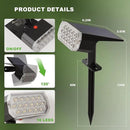 Solar Spot Lights Outdoor, 3 Lighting Modes Solar Outdoor Lights for Garden Yard Outside Landscape, 4 Pack Warm by GreenHaven Gardens