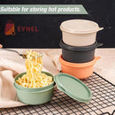 Set of 12 Small Round 9 oz Deli Containers with Lids, Airtight Leakproof Reusable Food Storage, Plastic To Go Bento Box, Mini Lunch Box, Snack Storage Bowl, for Kitchen, Picnic (12) by TinyTreasures Baby Boutique