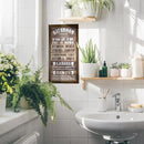 Rustic Bathroom Decor Rules Wood Sign, Frame Western Bathrooms Decors, Farmhouse Bathroom Décor, Rustic Bathrooms Door Rules Décor Sign by CozyNest Decor
