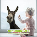 Funny Donkey Wall Decals - Peel and Stick Cute Window Stickers, Removable Vinyl Farmhouse Decor, Weird Gifts for Friends by CozyNest Decor