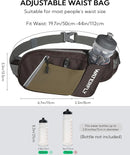WATERFLY Fanny Pack Waist Bag: Hiking Water Bottle Holder with Strap Waist Pack for Women Men Hydration Hip Packs for Running Walking Traveling-Coffee Brown by TinyTreasures Baby Boutique