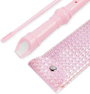 Recorder Instrument for Beginner Adults,8-Hole Soprano Descant Recorder Music Flute with with Cleaning Rod & Leather Case For Home Entertainment(2-Flash Woven Pink2) by TinyTreasures Baby Boutique