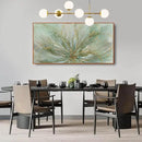 YJYart Green Abstract Canvas Artwork Flowers Wall Decor for Office Line Art Painting 24"x 48" Pictures for Bedroom Dining Room Neutral Wall Art by CozyNest Decor