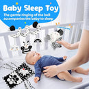 Car Seat Toys for Babies 0-6 Months,Hanging Rattle Toys for Crib Mobile, Baby Spiral Hanging Stroller Black and White High Contrast Toys for Newborn 0 3 6 9 12 Months Baby Boys Girls (Set-1) by TinyTreasures Baby Boutique