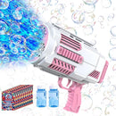 Bubble Machine Automatic Bubble Gun, Summer Beach Bubbles Blower Outdoor Kids Toys for Boy Girl Age 3 4 5 6 7 8 9 10 11 12 Year Old, Birthday Wedding Party Halloween Favors(No Dip) by TinyTreasures Baby Boutique