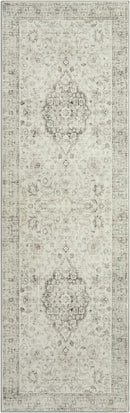 LIVEBOX Washable 2.5x8 Runner Rugs for Entryway Bathroom, Boho Kitchen Floor Mats Long Rug Runners for Hallways Non Slip, Farmhouse Low-Pile Carpet Runners for Laundry Room, Taupe by TinyTreasures Baby Boutique