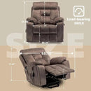 Lazy boy Recliner Chair with Cupholder/Power Lift Recliner Chair for Elderly， Electric Recliner/Big and Tall Recliners for People Up to 6'2"/350lb Range by CozyNest Decor