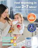 GROWNSY Bottle Warmer, 8-in-1 Fast Baby Milk Warmer with Timer for Breastmilk or Formula, Accurate Temperature Control, Multifunctional Baby Bottle Warmers for All Bottles- Blue by TinyTreasures Baby Boutique