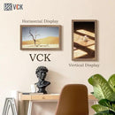 VCK 14x24 Frame Set of 3 - Brown Walnut, Natural Textured Solid Wood Picture Poster Frame, Wall Gallery Frame by CozyNest Decor