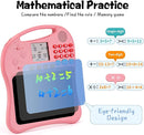 Kids Educational Learning Toys with Math Games,Talking Flash Cards and Writing Drawing Tablet, Speech Therapy Autism Sensory Toys Gifts for Toddler Preschool Activities Boys Girls Ages 3-10 (Pink) by TinyTreasures Baby Boutique