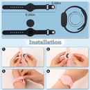 Kids Waterproof Airtag Bracelet Compatible with Apple AirTag, Hidden Silicon Protective Case for Air Tag GPS Tracker Holder, Adjustable Anti-Lost Watch Band for Toddler Child (Black) by TinyTreasures Baby Boutique