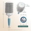 Round Brush for Blow Drying - Extra Large Ceramic Ion Thermal Barrel for Precise Styling and Maximum Volume - Lightweight Hair Brush for Smooth Manageable Hair (Bristle 3.4 in, Barrel 2.5 in) by TinyTreasures Baby Boutique
