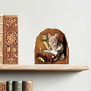 Mouse Reading Book, Wall Decor Sticker Decal, Kids Room, Classroom, Home, Bedroom, Bookcase, Book Lover, of Mice and Men, Children, Adorable, (Novelist Mouse) by CozyNest Decor