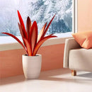 TOMBABY Enlarge Thickened Wind Resistant Metal Agave Garden Art Metal Plant Country Garden Sculpture Statue Outdoor Decoration Agave Metal Plant Courtyard Garden Lawn Ornament Gift (2, 12 Leaves red) by CozyNest Decor
