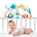 Jollybaby Musical Bassinet Stroller Crib Mobile Toy for Baby 0-6-12 Months, Infant Clip On Arch Hanging Toy with Music, Montessori Sensory Nursery Mobiles Attachment Toy for Newborn Gift - Starfish by TinyTreasures Baby Boutique
