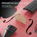 Beginner Violin 4/4, Full Size Violin for Adults, Teens, Student, Acoustic Fiddle Kit with Hard Case, Bow, Rosin, Bridge, Learners Age 12+ (Pink) by TinyTreasures Baby Boutique