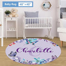 Personalized 5-Piece Crib Set, Custom Bedding With Name for Girls, Purple Butterfly Nursery Set, Gifts for Infants, Toddlers, New Parents by TinyTreasures Baby Boutique