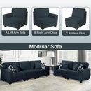 L Lengend Vansen Modular Sectional Sofa U Shaped Couch with Ottoman Modern Reversible Corner Sectional Couch for Living Room (Charcoal, 2+3) by CozyNest Decor