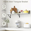 36"W x 12"D Floating Shelves, Black Deep Floating Shelves for Wall with Brackets, 12 Inch Deep Wall Shelves for Books, Wide Display Storage Shelves for Bathroom, Living Room, 36 Inch Long, Set of 2 by CozyNest Decor