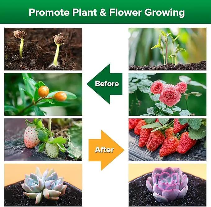 SANSI LED Grow Lights for Indoor Plants, Lifetime Free Bulb Replacement, 300W Full Spectrum Dual Gooseneck Clip Plant Grow Light, Plant Light with Timer 4/8/12 Hrs, High PPFD Growing Power Grow Lamp, photo 8 of 9