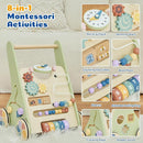 Baby Push Walker for Baby Boy 6-12 Months, Wooden Baby Walker Push Toy, Learning to Walk, Baby Walkers for Girls, Montessori Walker Toy with Wheels by TinyTreasures Baby Boutique