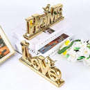 Love Sign Decoration - Gold Bird Sculpture Personalized Love Decor for Home, Living Room, Bedroom, Desktop & Cabinets by CozyNest Decor