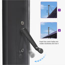 PURPLE LEAF 11.5' X 11.5' Telescopic Patio Umbrella Outdoor Cantilever Umbrella Square Up Down Lifting Offset Umbrella with 360-degree Rotation for Garden Deck Pool Patio Navy by GreenHaven Gardens