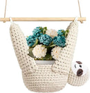 Macrame Plant Hanger Crochet Sloth Hanging Planter Sloth Gifts,5 Inch Animal Wall Hanging Plant Holder for Plant Sloth Lovers, Home Decor Indoor Outdoor Plants Succulent Gifts by GreenHaven Gardens