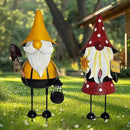 HONGLAND Metal Gnome Yard Art -18 Inch Metal Gnome Statue Garden Decor -3D Garden Outdoor Decorations -Christmas Holiday Lawn Patio Yard Garden Decor by CozyNest Decor
