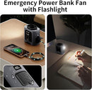 Socool 14500mAh Portable Waist Fan Clip on Belt 360 Rotation Wearable Rechargeable Personal Shirt Fan, 67H Cooling 5-Speed Battery Operated with Light, Neck Fan Hands-Free for Outdoor Jobsite Camping by TinyTreasures Baby Boutique