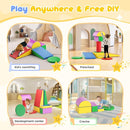Lischwert Foam Climbing Blocks, Soft Climbing Toys for Toddlers, 9 Pieces Crawl and Climb Foam Playset with Cushion Pad, Indoor Climber Activity Play Set for Kids Age 1+(Colorful) by TinyTreasures Baby Boutique