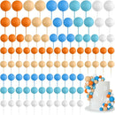 75 Pieces Cake Balls Topper Decorations Foam Cupcake Topper Mini Balloon Cake Topper Balls Cake Picks for Cake Deco Birthday Party Wedding（Orange,Yellow,Blue,White） by TinyTreasures Baby Boutique