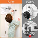 6P Child-Proof Door Lock Coolrunner Baby Proofing Door Handle Locks, Child Proof Door Lever Lock with Strong Adhesive for Protecting Kids and Toddler by TinyTreasures Baby Boutique