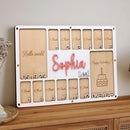 Personalized My First Year Photo Frame | Hello World To Birthday 12 Months Picture Frame For Baby First Year | Displays Two 4x6 Photo and Twelve 2x3 Pictures | Birthday Party Memory Keepsake by TinyTreasures Baby Boutique