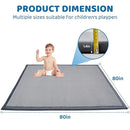 SUNYRISY Baby Play Mat for Floor, 1.4in Thick Memory Foam Padded Play Mats for Baby, Soft Velvet Infants Toddler Kids Play Mat Non-Slip Bottom, Crawling Baby Rugs for Nursery 80x80in by TinyTreasures Baby Boutique