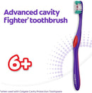 Colgate Extra Soft Kids Toothbrushes, Advanced Cavity Fighter Kids Toothbrush Pack, Extra Soft Bristles Help Remove Plaque and Stains for a Gentle Clean, for Children Ages 6 and Up, 4 Pack by TinyTreasures Baby Boutique
