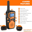 Wishouse Walkie Talkies for Adults Long Range-Rechargeable 4 Pack 2 Way Radios, Hiking Accessories Camping Gear Xmas Birthday Gift for Kids Family with Lamp,SOS Siren,NOAA Weather Alert,Easy to Use by TinyTreasures Baby Boutique