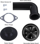 Waste Maid 10-US-WM-048-3B Garbage Disposal Anti-Jam Stainless Steel Food Waste Grinding System, 1/3 HP Compact, Black by CozyNest Decor